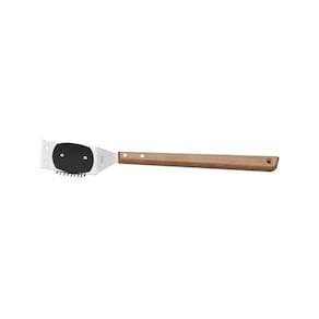 Escova para Grelhas Tramontina Churrasco com Lâmina em Aço Inox e Cabo de Madeira 41,6 cm Tramontina
