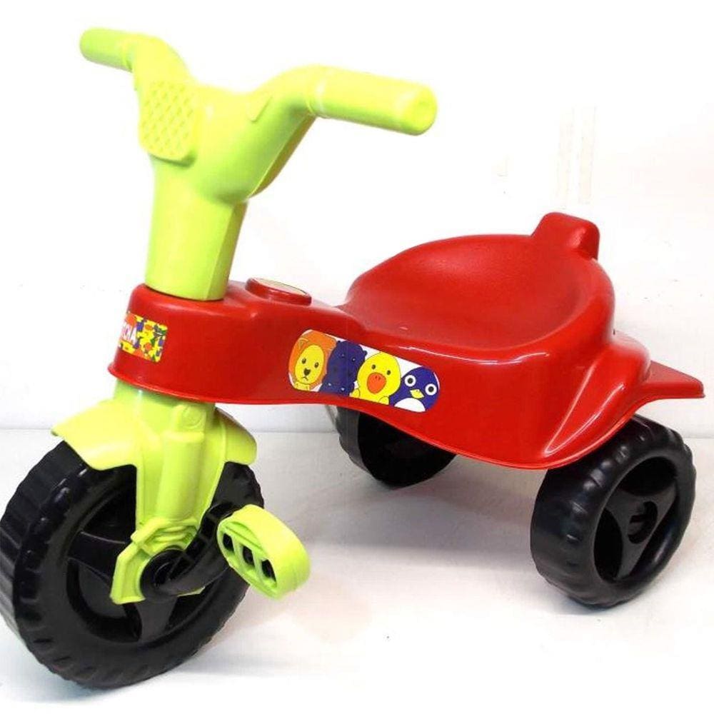 MOTOCA INFANTIL TRICICLO DE PASSEIO TOTOCA COM PEDAL E KIT ADESIVO MENINO  MENINA