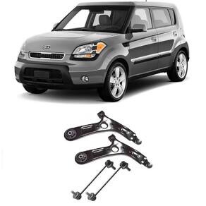 Bandeja + Bieleta Kia Soul Dianteira 2009 Até 2015 O Par