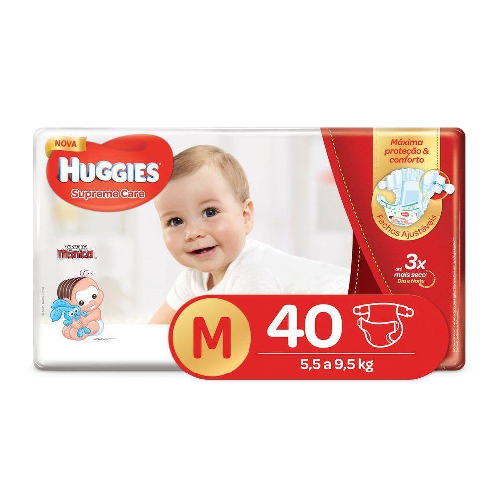 Huggies Supreme Care M - Fraldas, Tamanho M, 40 Unidades