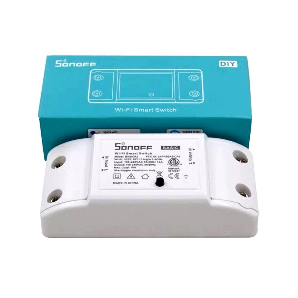 Sonoff Basico R2 1ch Interruptor Wifi Ewelink Ios E Android Automação Alexa Google Home