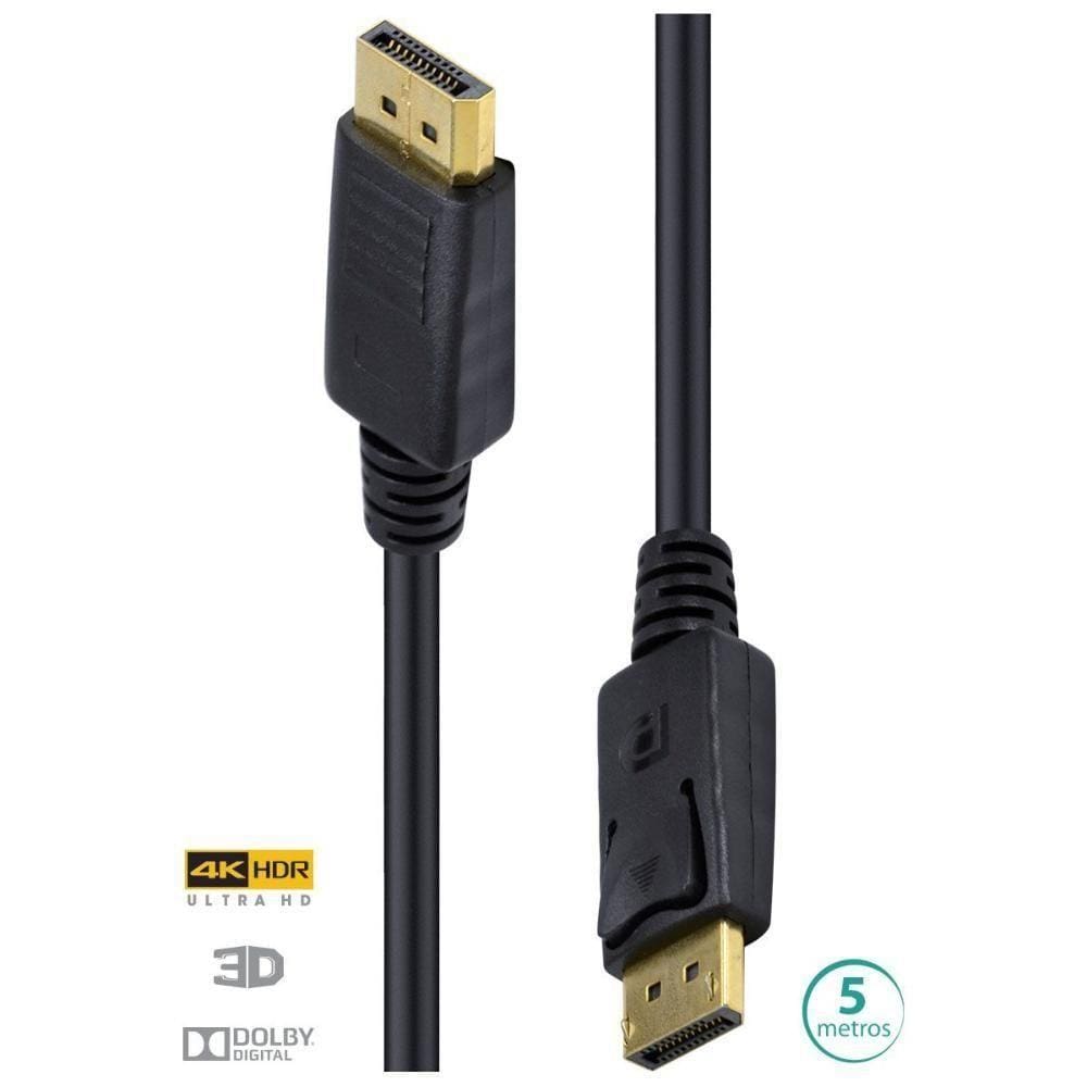Cabo Displayport 1.3v Ultra Hd 120hz 5 Metros - Dp13-5