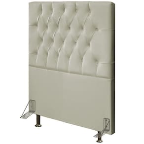 Cabeceira Cama Box Solteiro 90cm Diamante D10 Corano Bege