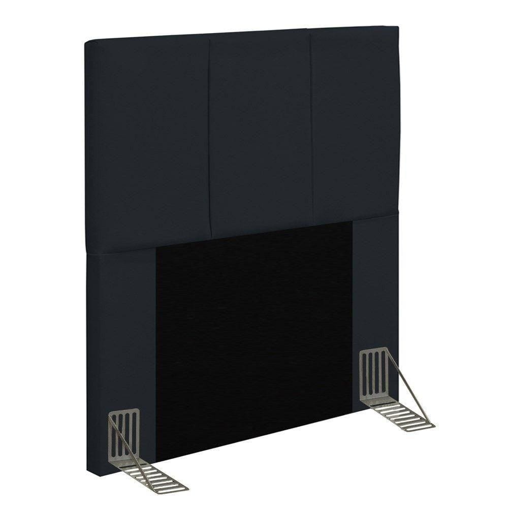 Cabeceira Cama Box Solteiro 90cm Pérola D10 Corano Preto