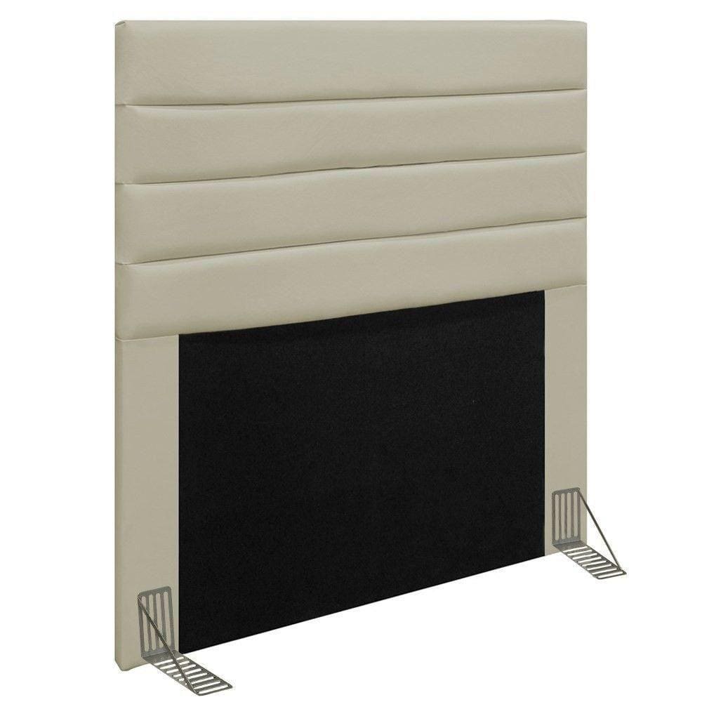 Cabeceira Cama Box Solteiro 90cm Rubi D10 Corano Bege