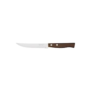Conjunto de Facas para Churrasco e Frutas Tramontina Tradicional com Lâminas em Aço Inox e Cabos de Madeira Natural 12 Peças Tramontina