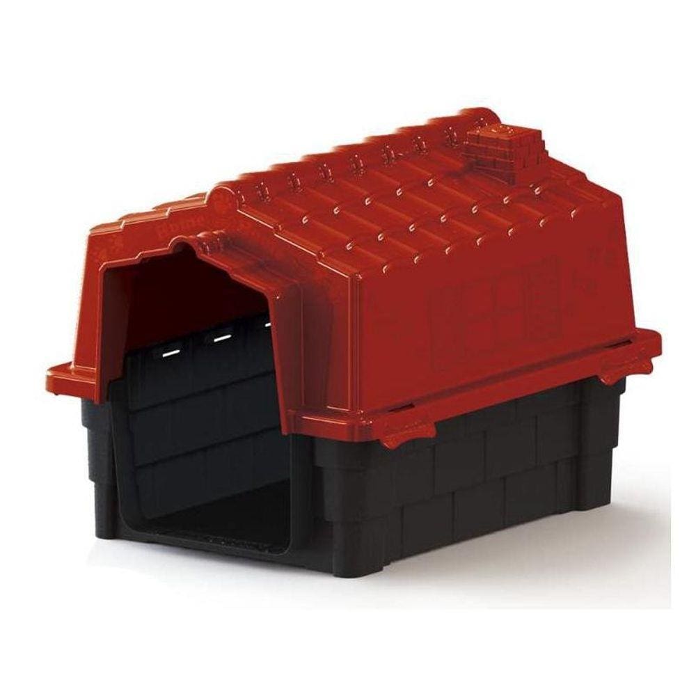 Casinha Para Cães Evolution Pet Injete N3 Vermelho
