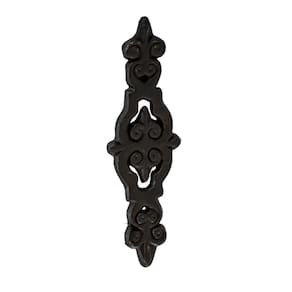 Florão Ornamento Grade em Ferro Fundido Decoração N02 27x8cm