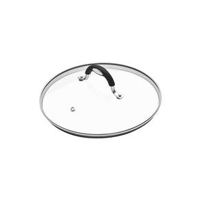 Tampa Tramontina Mônaco em Vidro e Aço Inox com Alça em Silicone 24 cm Tramontina