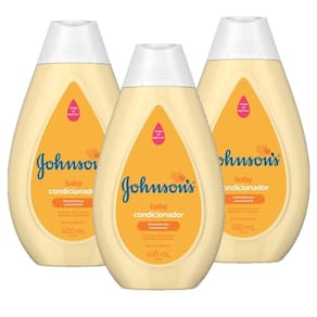 KIT 3 Condicionadores Johnson`s Baby Regular 400ml