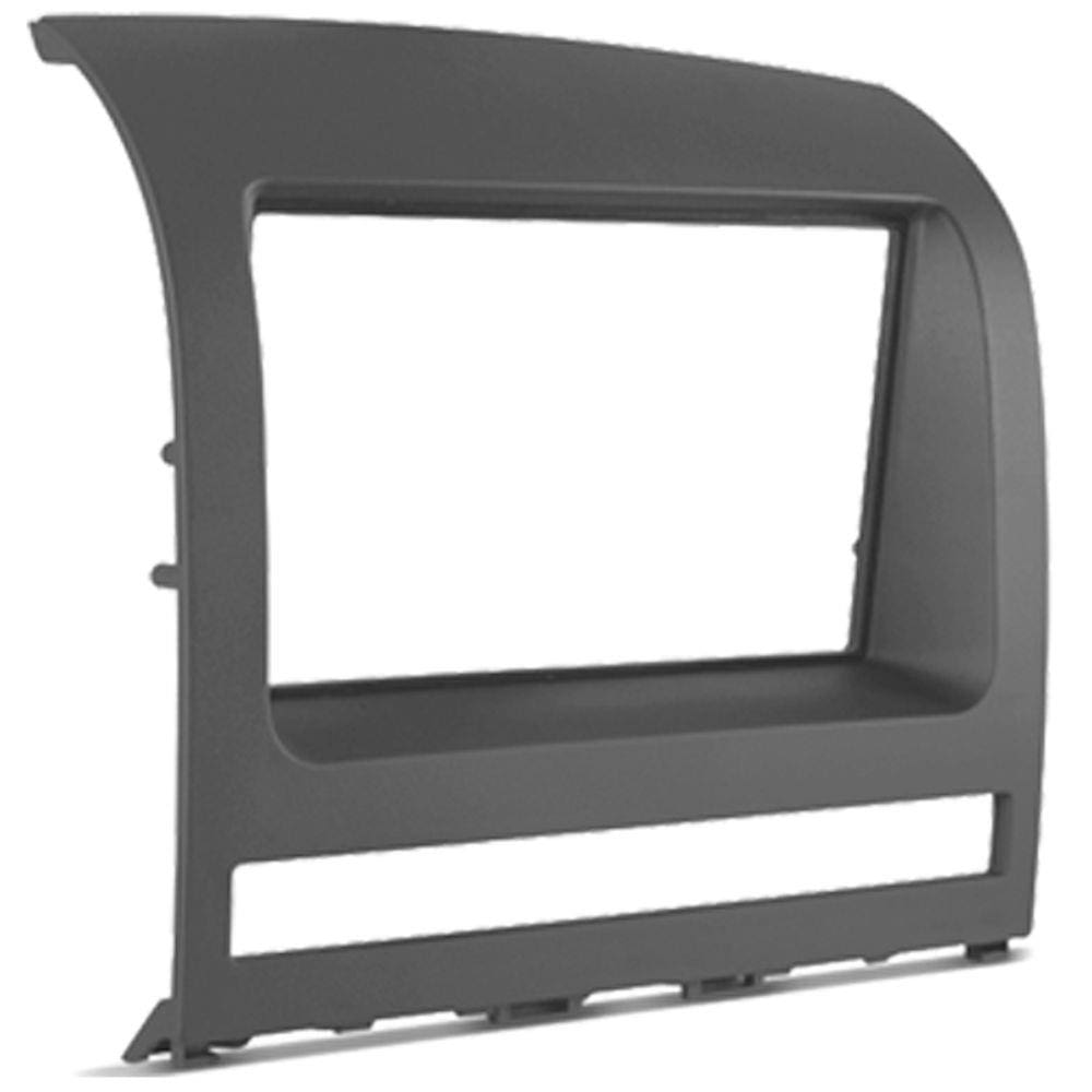 Moldura Painel 2 Din Dvd Palio Strada Siena 2005 à 2011 Cinza Kiron