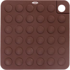 Descanso de Panela Silicone Apoio Quadrado Chocolate Brinox