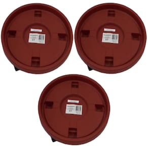 Kit Suporte Botijão De Gás Vaso de Flores Com Rodinhas 3 Pçs
