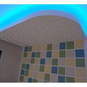 Iluminação Noite Estrelada Fibra 500 Pontos Estrelado Branco