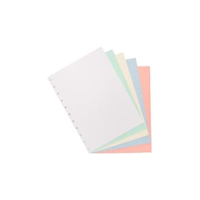 Refil Caderno Inteligente Liso Colorido Grande 80g 50 Folhas