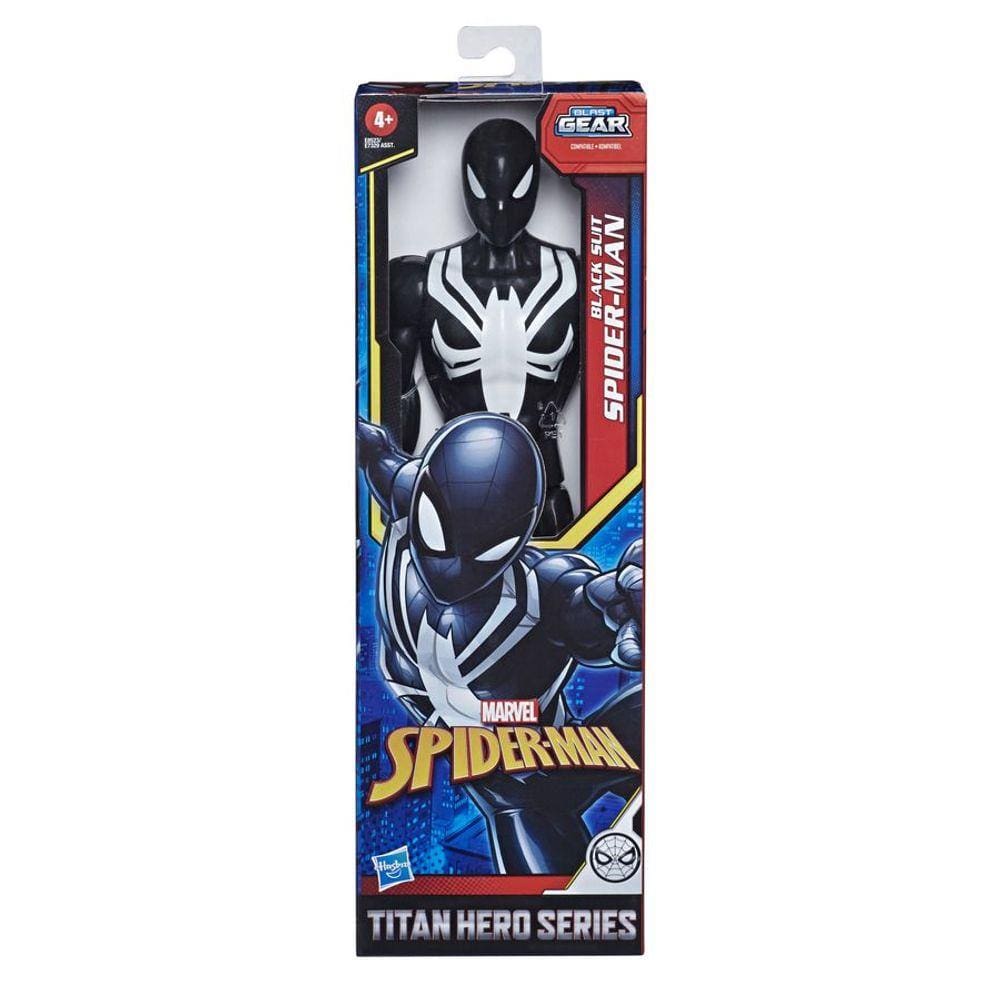 Boneco Homem Aranha Traje Preto 30cm Gear Blast - Hasbro