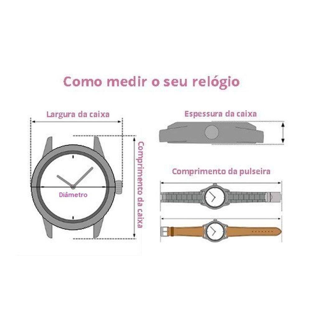 Relógio Magnum Masculino - MA34003D - Preto com Pulseira de