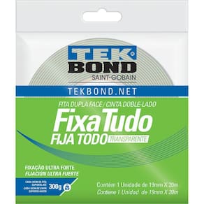 Fita Dupla Face Fixa Tudo Acrílico 19Mmx20M
