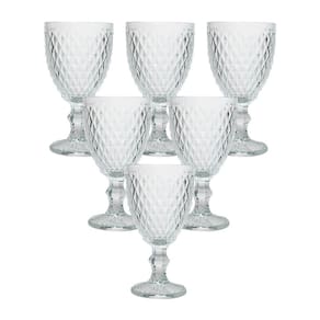 Conjunto de 6 Taças em Vidro Transparente Bico de Abacaxi 300 ml - Casambiente