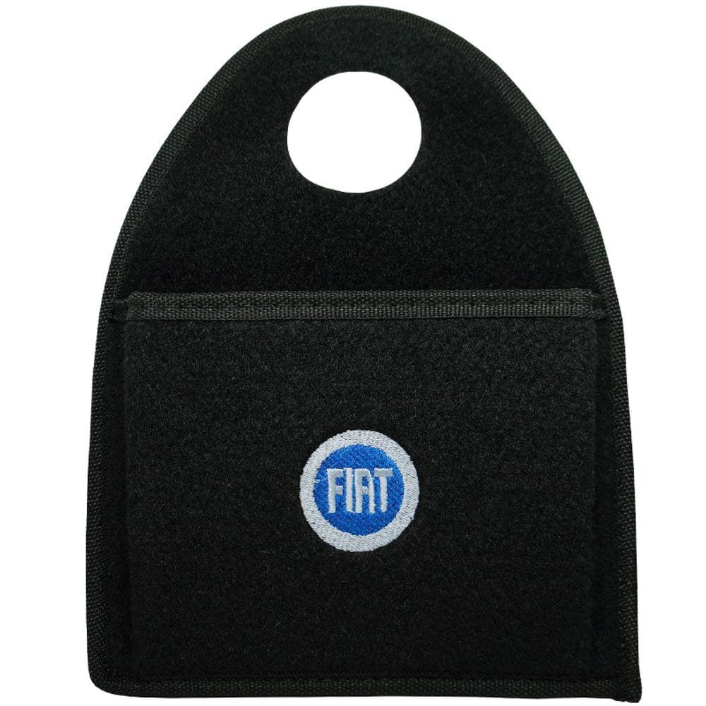 Lixeira Lixinho Automotiva Carro Carpete Logo Bordado para Câmbio Preto