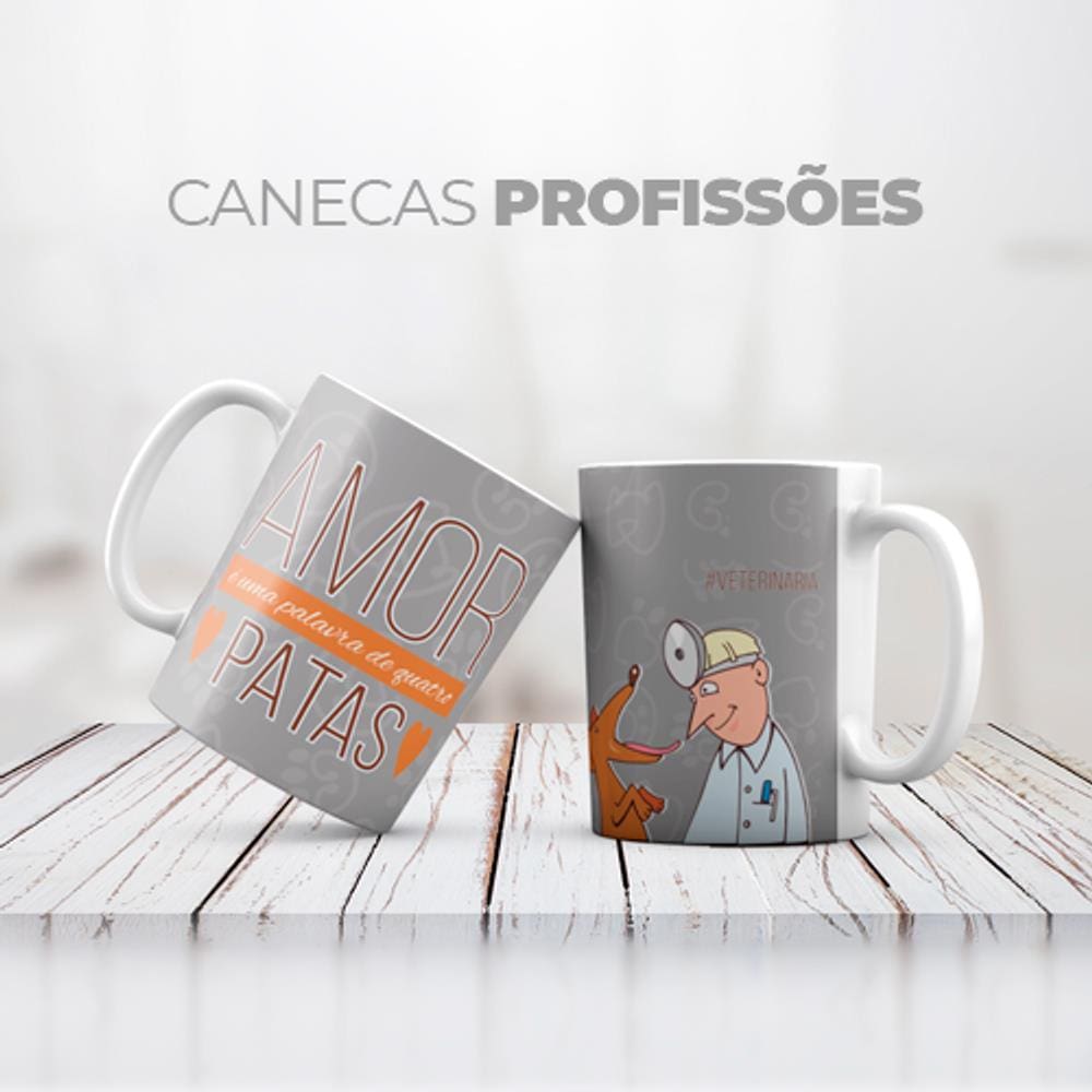 Caneca Personalizada Profissão Veterinario