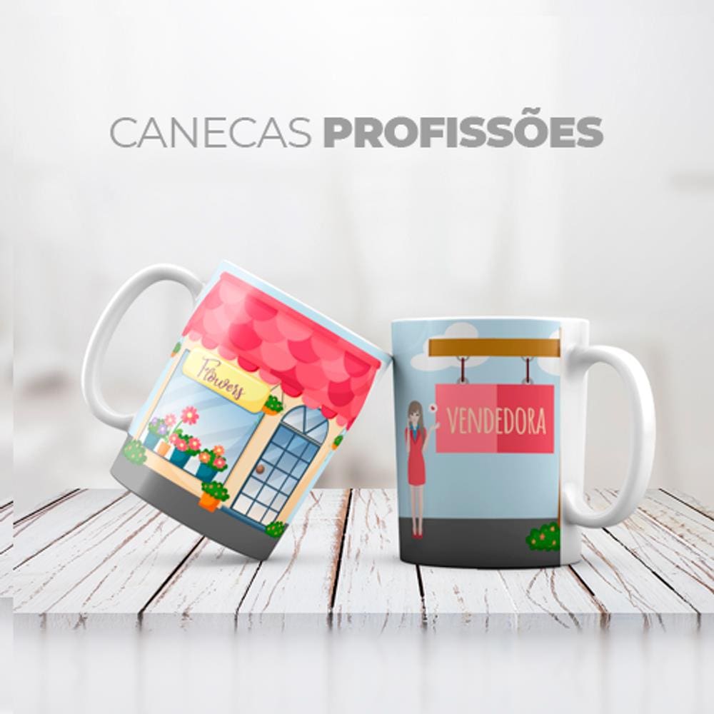 Caneca Personalizada Profissão Vendedora