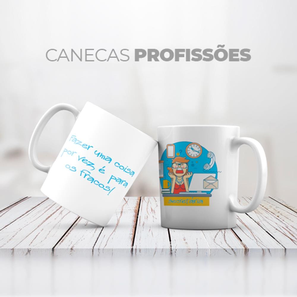 Caneca Personalizada Profissão Secretaria