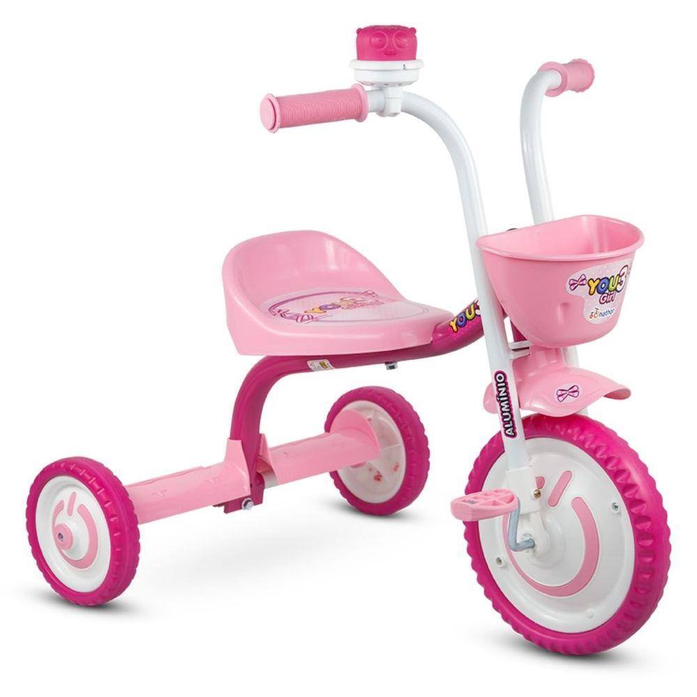 Triciclo Infantil You GIRLS 3 com Buzina Brinquedo Totoca Velotrol Motoca  Veículo a Pedal Presente Criança Menina Aniversário | Casas Bahia