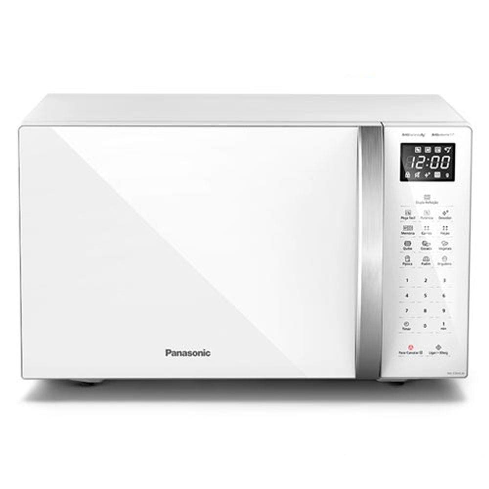 Micro-ondas de Mesa Panasonic com 34 Litros de Capacidade Branco - NN-ST65LWRUN