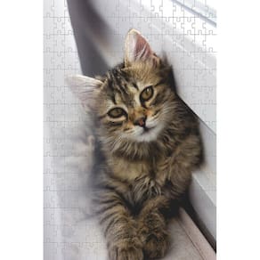 Quebra Cabeça Gatinho de 300 peças MDL07 + Chaveiro