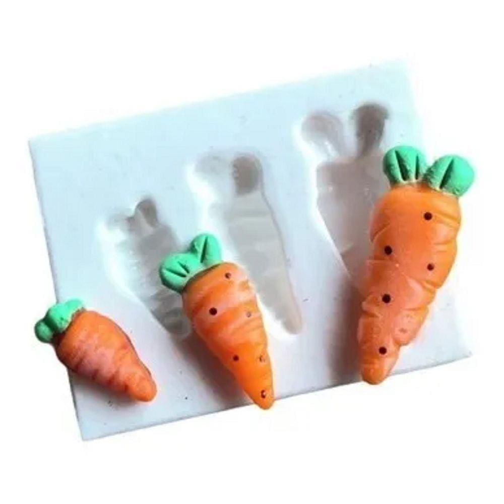 Molde De Silicone Páscoa Cenouras