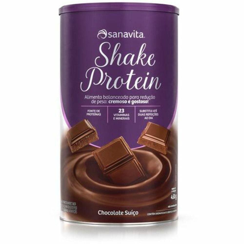 Shake Protein - 450G Chocolate Suíço - Sanavita
