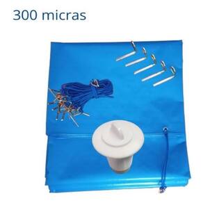 Capa Piscina 6,5 X 3 Térmica+Limpeza+Proteção Uv+Kit 6,5X3