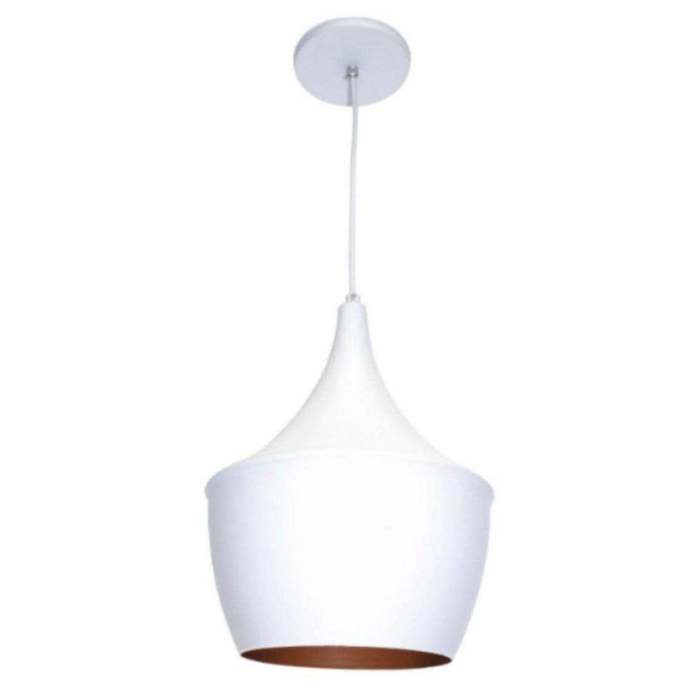 Pendente Branco e Cobre Tom Dixon Bojudo Bivolt Pavilonis