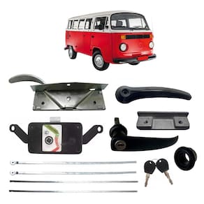 Kit Fechadura Maçaneta Vareta Porta Meio Lateral Kombi 75/97
