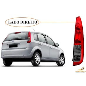 Lanterna Traseira Fiesta Hatch 2007 2008 2009 2010 2011 2012 2013 2014 Bicolor Cristal LADO DIREITO