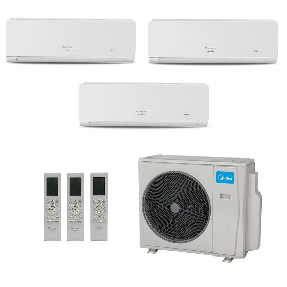 Ar-Condicionado Multi Split Inverter Springer Midea 42.000 BTUs (1x Evap HW 9.000 + 1x Evap HW 12.000 + 1x Evap HW 24.000) Quente/Frio 220V - 220V