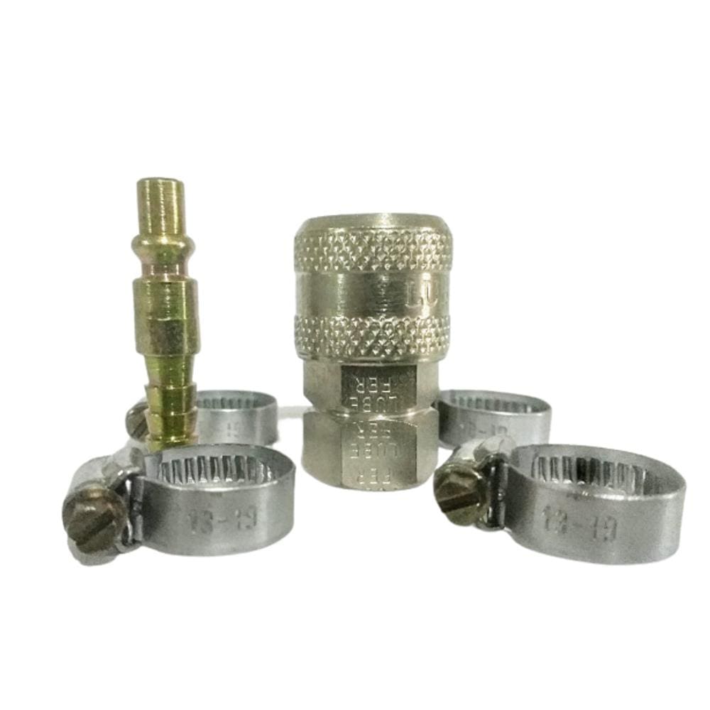 Kit Engate Rápido 1/4 + Pino Engate 1/4 Escama E Abraçadeira