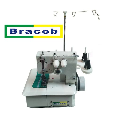 imagem-Máquina De Costura Galoneira Semi Industrial Bracob 2agulhas - 220V