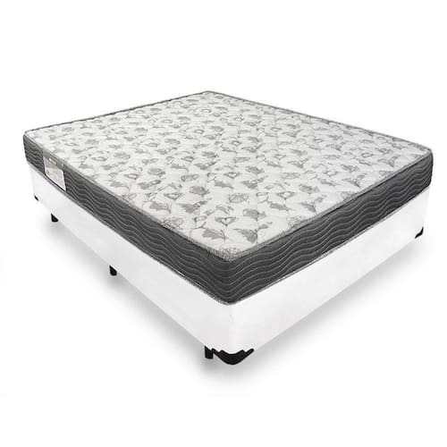 imagem-Cama Box Casal + Colchão De Espuma D33 - Ortobom - ISO 100 138cm - Branco