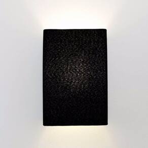 Arandela Retangular Retro Md-2029 18x10x30cm Bivolt Preto