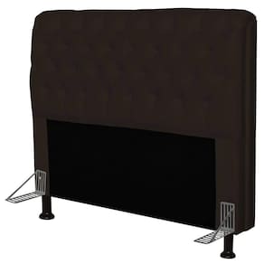 Cabeceira Paris Box Casal 195cm Paris Corino Marrom