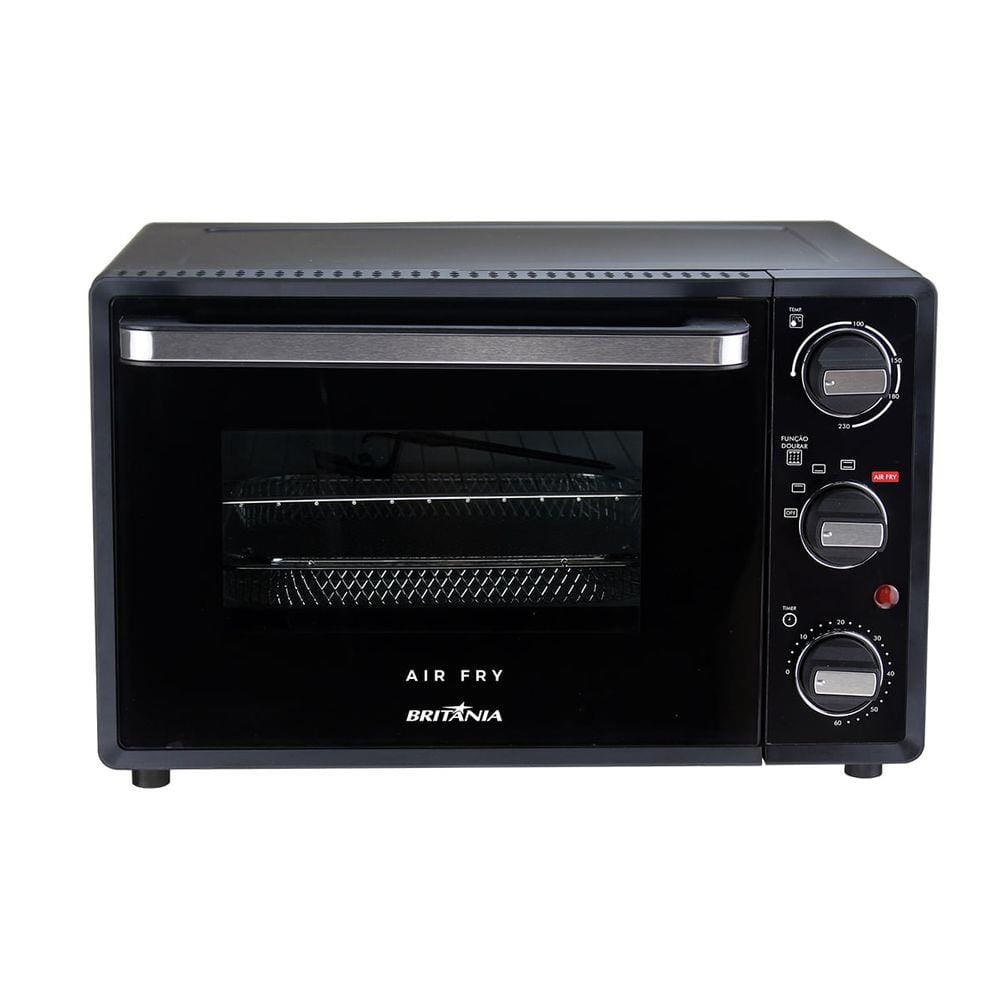 Forno Elétrico Britânia BFE25P Air Fry Preto Esmaltado 25L