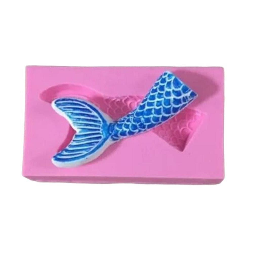 Molde De Silicone Cauda De Sereia