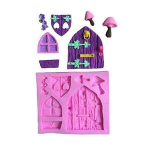 Molde De Silicone Portas, Caverna, Cogumelo, Janela