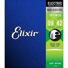 Encordoamento Cordas Elixir Guitarra Optiweb 009