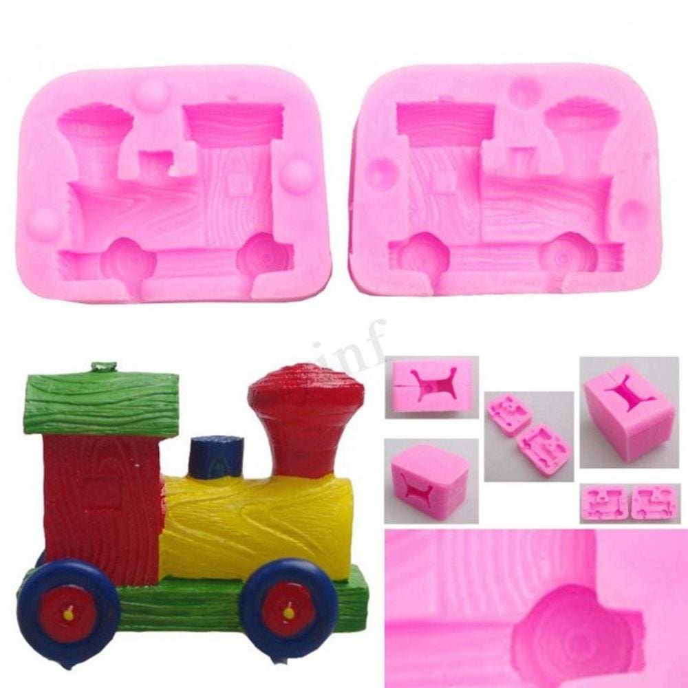 Molde De Silicone Trem 3D