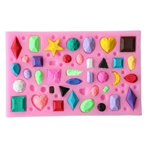 Molde De Silicone Diamantes, Jóias