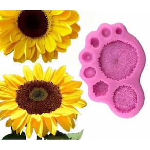 Molde De Silicone Miolo De Girassol