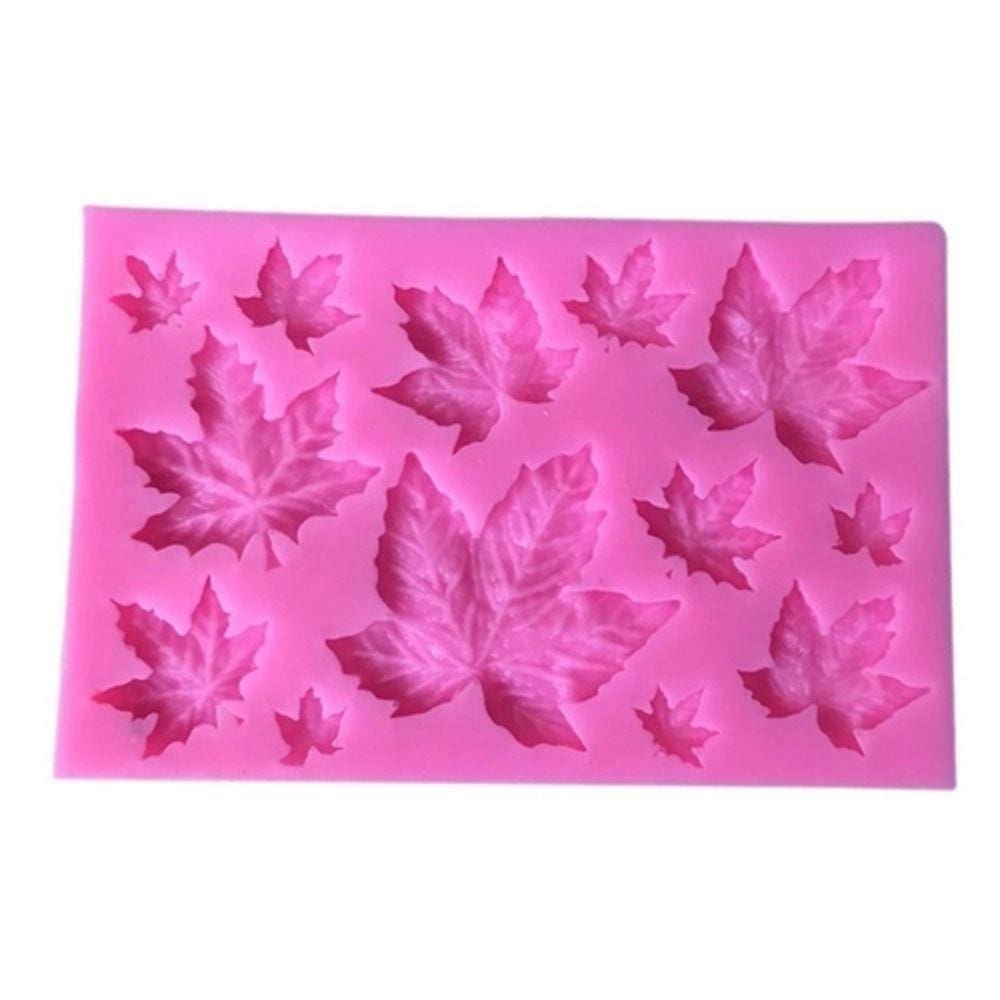 Molde De Silicone Folhas